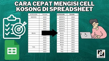 Cara cepat MENGISI CELL dengan CEPAT di Spreadsheet #spreadsheet #tutorial
