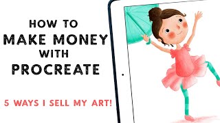 Hello. this video is the a part of my selling your artwork and making
income series. goes into how to make money with procreate 5 ways th...
