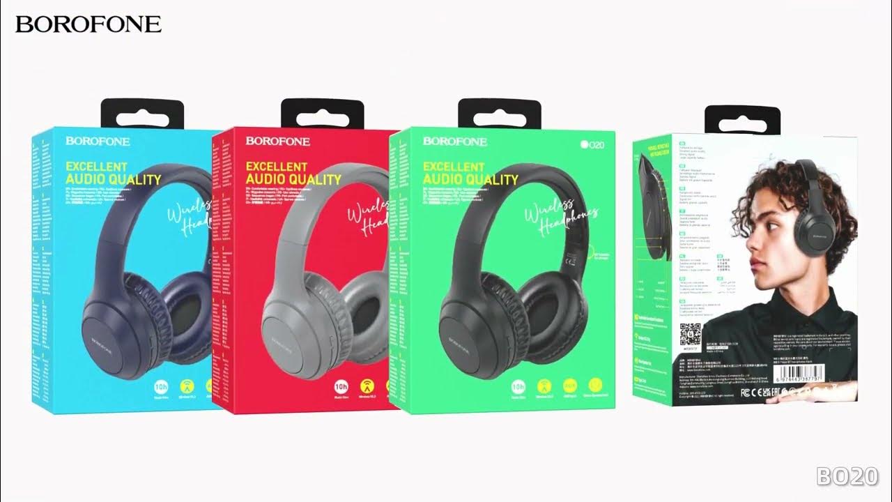 BOROFONE BO20 Bluetooth Headphone - YouTube