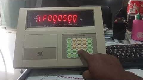 How to calibration xk3190-D10 indicator