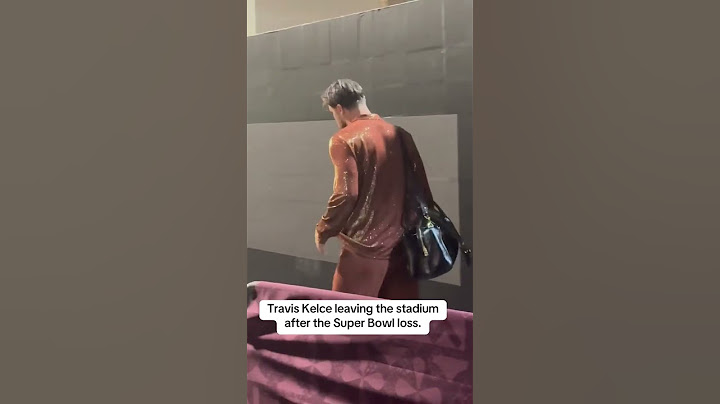 Travis Kelce heading out after the Super Bowl loss (via RobMaaddi/X)