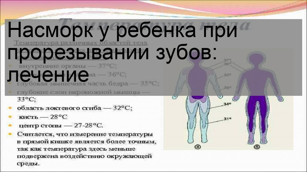 Насморк у ребенка при прорезывании зубов: лечение