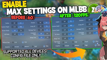 (TUTORIAL) How to Unlock ULTRA GRAPHICS & ULTRA REFRESH RATE on Mobile Legends! USING FILE ONLY