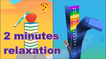 2 MINUTES OF RELAX! Very Satisfying ASMR Slicing Game | Slice it all!