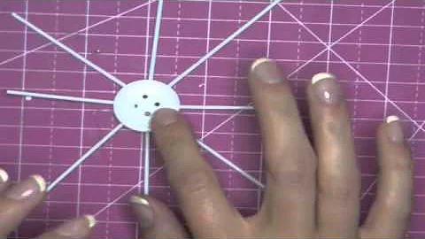 Button Snowflake Ornament