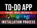 PART 1 - To-Do App - ['Symfony 5', 'React', Material UI'] - Installation Process