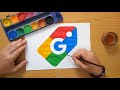 How to draw the Google Shopping logo