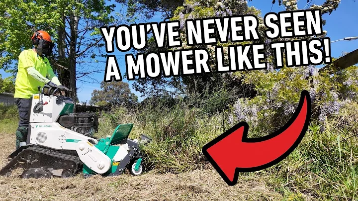 THIS MOWER IS DESTRUCTIVE! OREC Stand On Tracked Flail Mower ZHR800