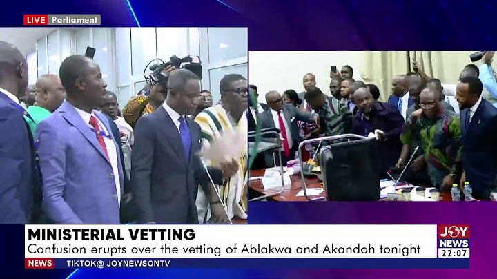 Chaos in Parliament over the vetting of Ablakwa and Akandoh - Joy News (30-1-25)