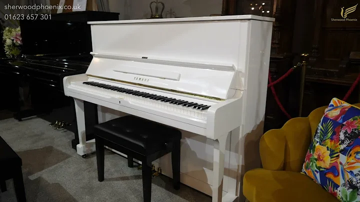 Yamaha U1 White Upright Piano H 1440664 | Comparison Demonstration Sherwood Phoenix