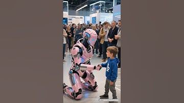 The boy meets his dream robot #robot
