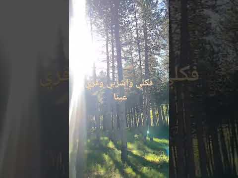 فكلي واشربي وقري عينا