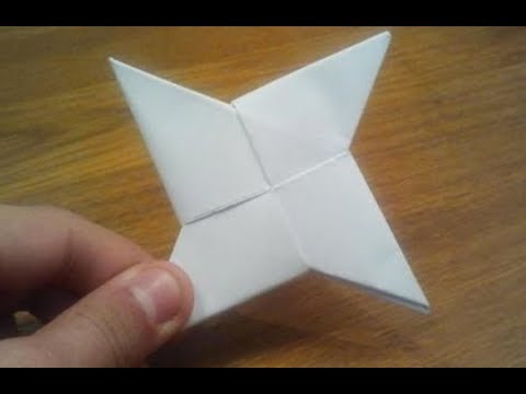 Kağıttan Ninja Yıldızı Yapımı