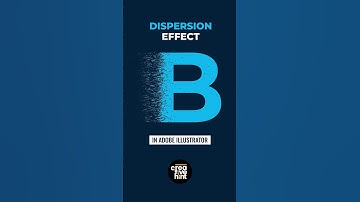 How to create Dispersion effect logo in Adobe Illustrator #graphicdesign