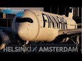 FINNAIR A350 Full Flight | Helsinki - Amsterdam | MSFS24