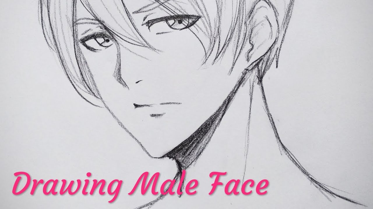 How to Draw SIDE VIEW Anime Face MALE  YouTube