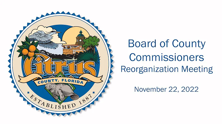 Citrus County Board of County Commissioners - Reorganization Meeting