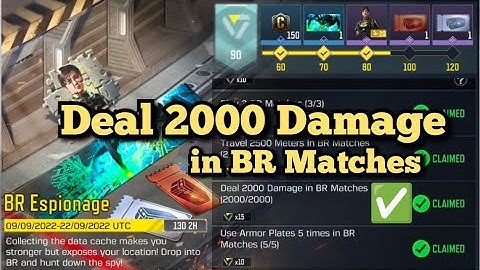 Call Of Duty Mobile Deal 2000 Damage in BR Matches Task Complete Play Any BR Matches Any BR Mode
