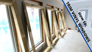Trimming Vinyl Window Extension Jambs & Casing  Fastest Method to Shim Extension Jambs