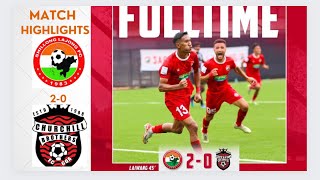 I-league SHILLONG LAJONG FC BEAT  CHURCHILL BROTHERS FC 2-0