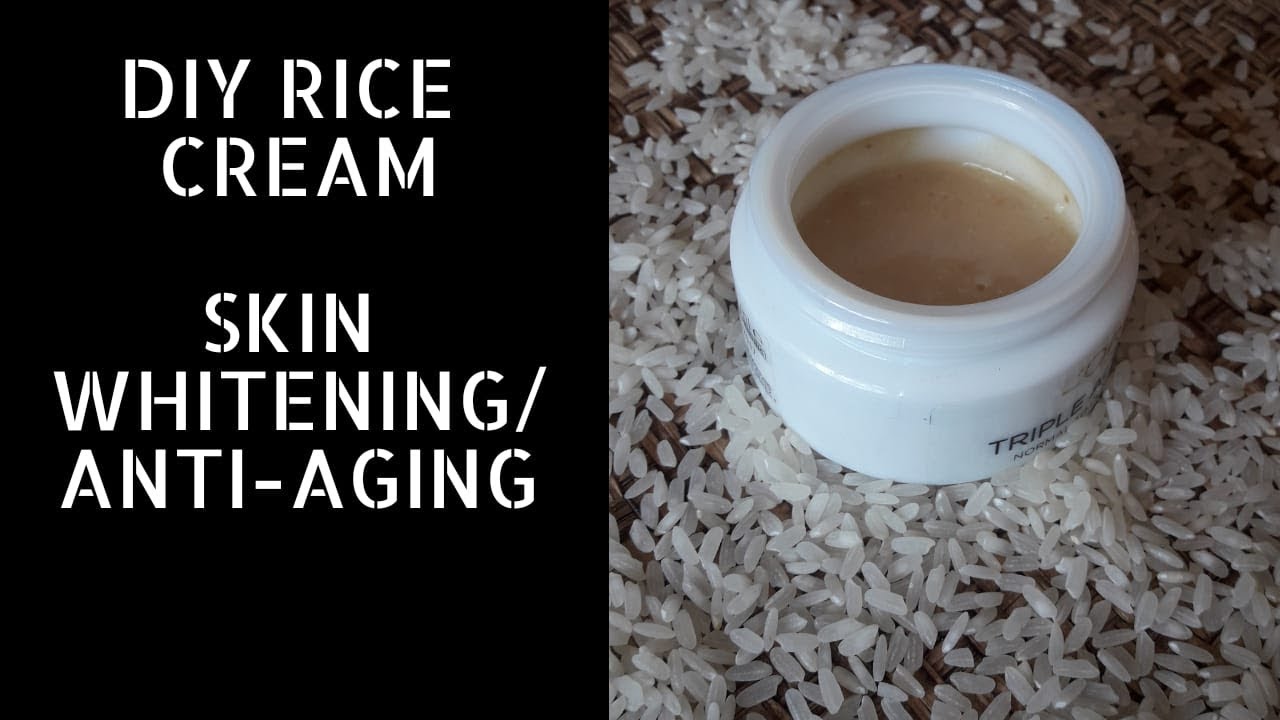DIY RICE CREAM SKIN WHITENING ANTI AGING Old Japanese Skin 