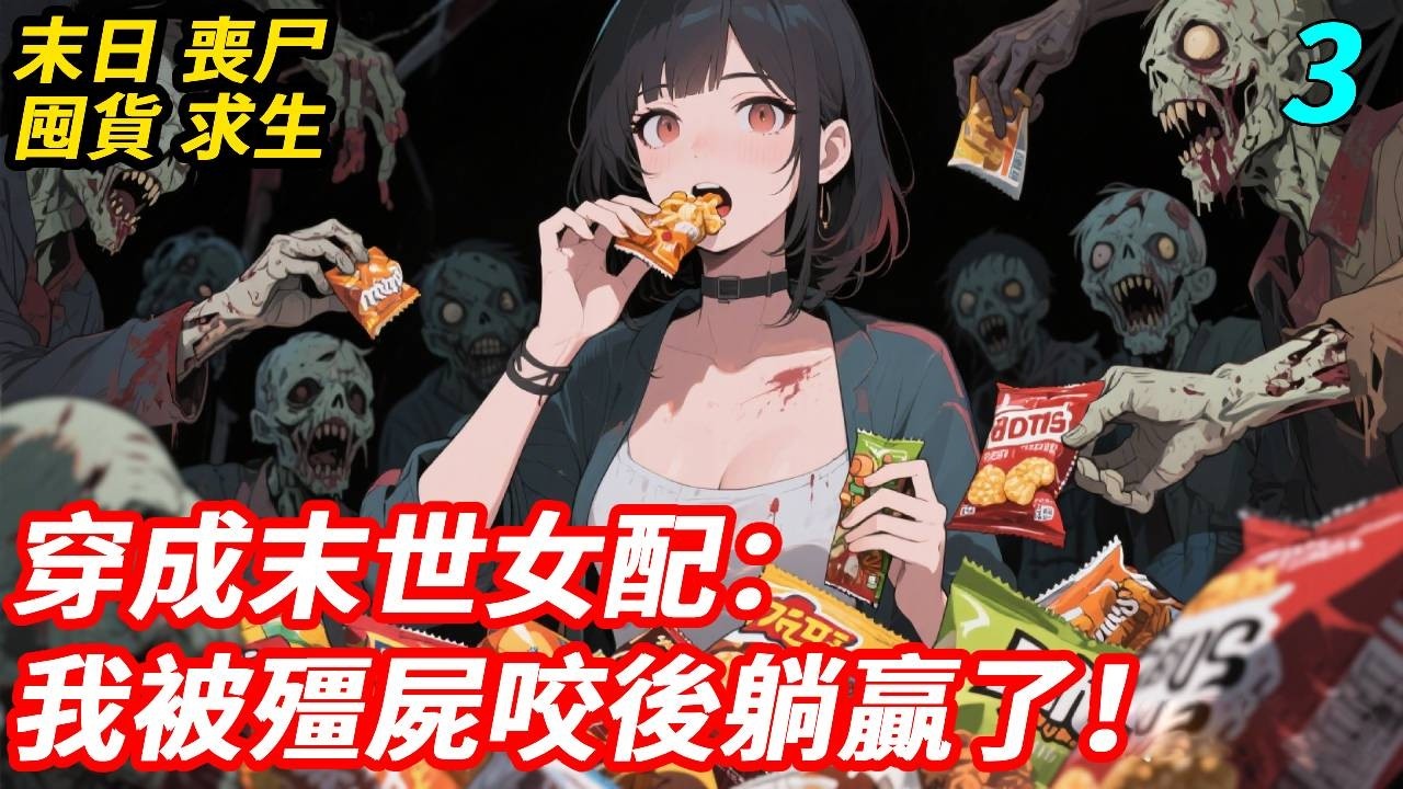 【3】我穿成末世炮灰女配，剛睜眼就被殭屍咬了，等著變殭屍等死！誰知我變異成了奇葩殭屍，不吃人肉，只炫人類愛吃的垃圾食物。同類怕我餓死還天天投餵我，我卻越養越圓潤。別人在末世拼命求生，我躺平被殭屍團寵！