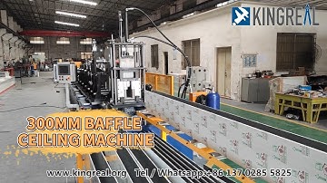 300MM U Baffle Ceiling Roll Forming Machine, Acoustic Baffle Ceiling Machine With Width Adjustable