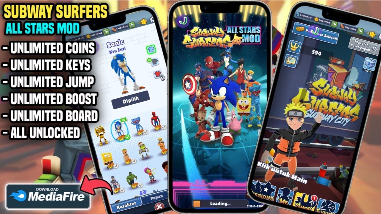 Subway Surfers All Stars 2.38.0 APK Download para Android 2023