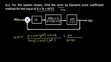 Numerical 1 & 2 : Dynamic Error Coefficient Method /Generalized Error Coefficient Method