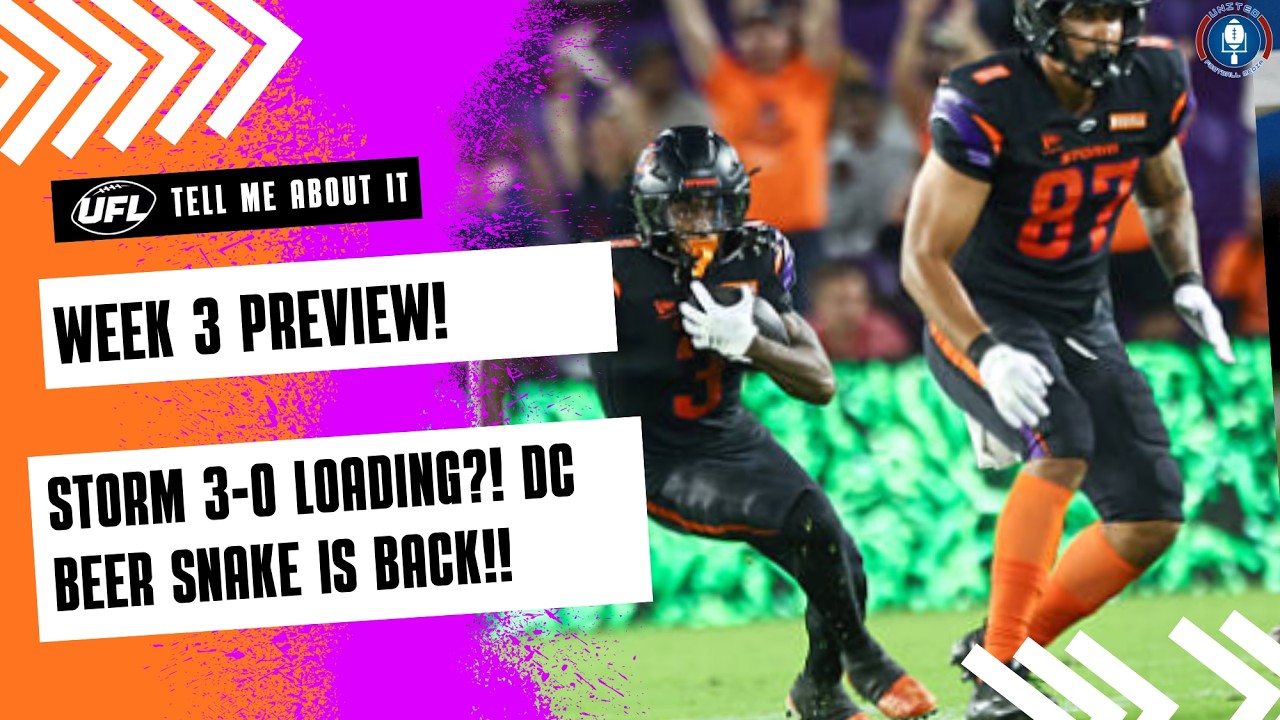 UFL Week 3 game previews! Orlando looks to take a big lead, Stallions dynasty BLEEDS!