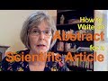 How to Write an Abstract for a Scientific Article