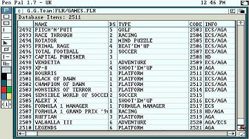 AMIGA MEMORIES LIST G G TEAM AMIGA CLUB PRAKSITELOUS PEIRAIAS & MOSXATO In PEN PAL