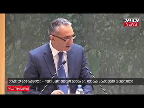 მიხეილ ბატიაშვილი - ჩემი სამოქმედო გეგმა არ იქნება კაბინეტში დაწერილი