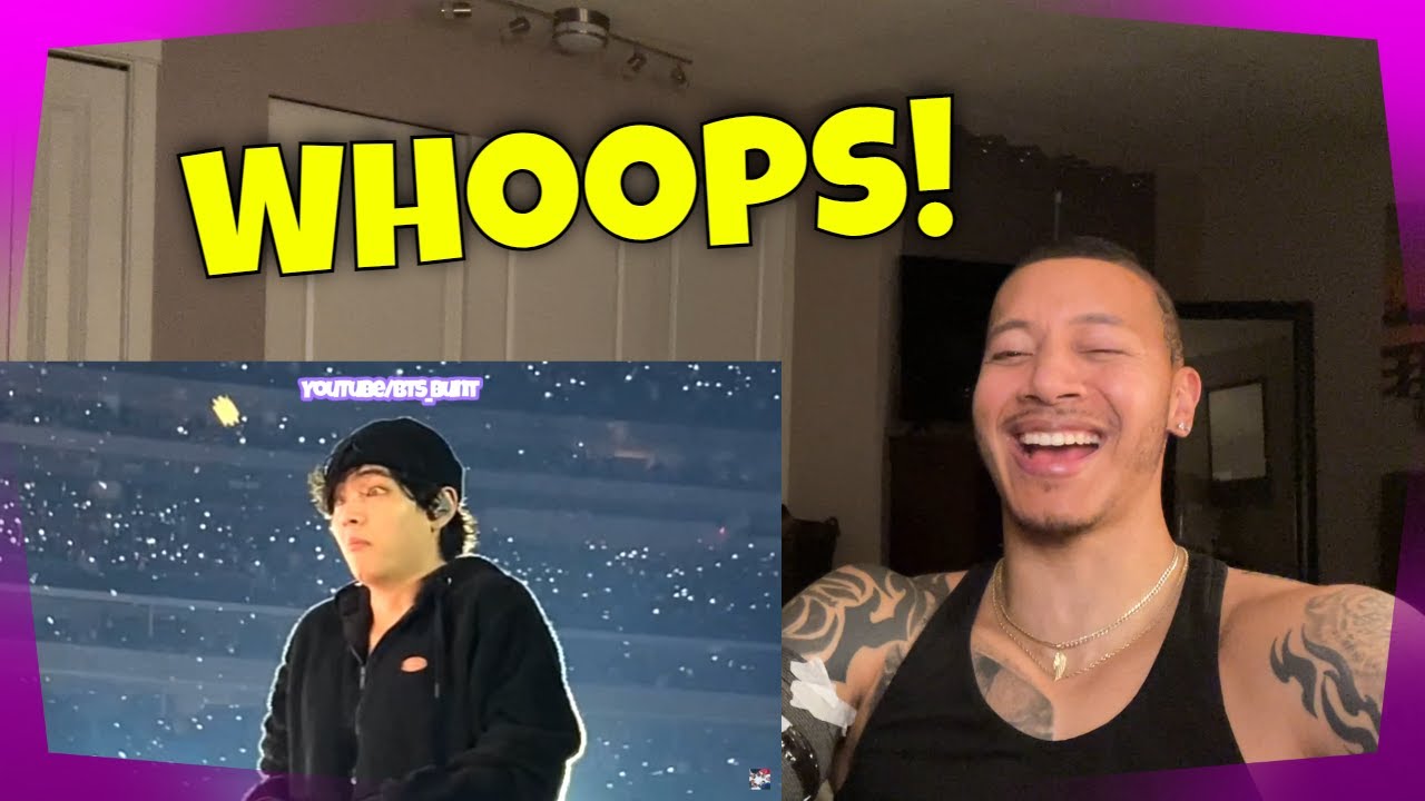 Reacting to BTS Taehyung Clumsy Moments (Watch to the end)