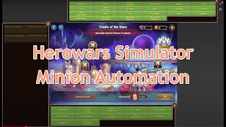 Herowars simulator automation - Minions