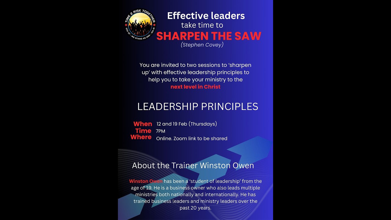 The power of good leadership | Part 2 | Winston Owen | Time2RiseSA ...