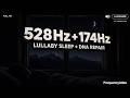 528Hz + 174Hz Lullaby Sleep | Vagus Nerve &amp; DNA Repair | No Ads, No Headphones — 4 Hours