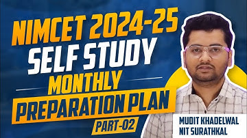 NIMCET 2024-25 Self Study Preparation Plan | NIMCET Complete Roadmap | Part-02