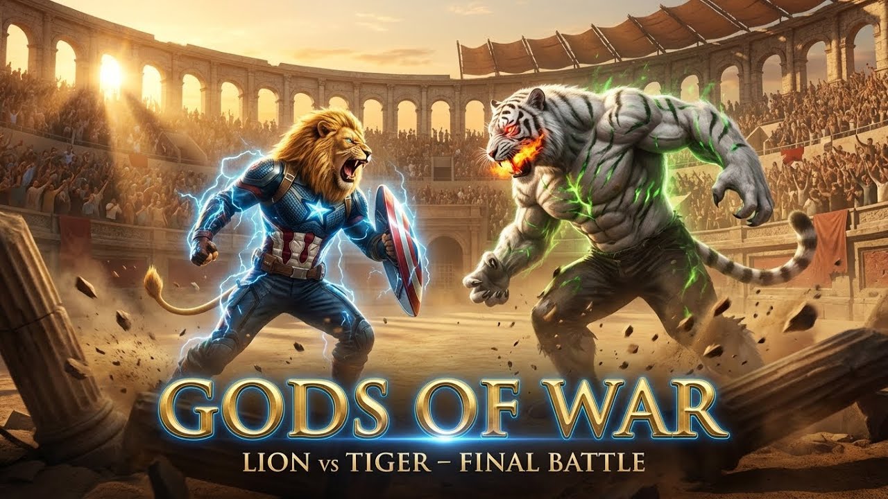 CAPTAIN AMERICA LION vs HULK TIGER: GODS OF WAR – FINAL BATTLE FOR THE UNIVERSE