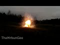 Flash powder explosions  slow motion