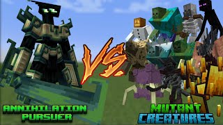 Annihilation Pursuer VS Mutant Creatures|MobBattle|Minecraft Java|