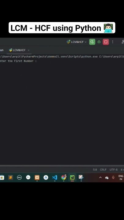 Find LCM || PYTHON Programming || BugBusters #python #youtube #shorts ...