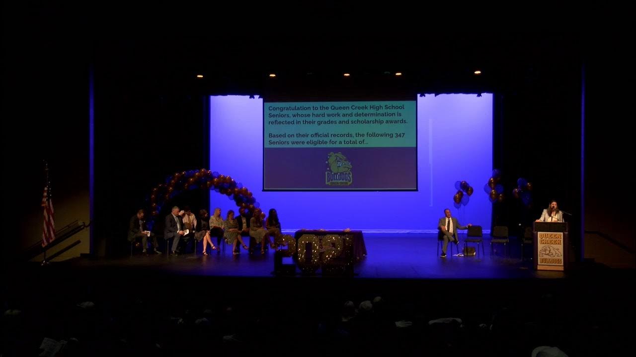 Queen Creek High School Senior Scholarship and Awards Night YouTube