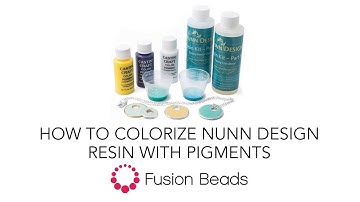 Beading Tutorial: How to Colorize Nunn Design Resin with Pigments with Becky Nunn | Fusion Beads