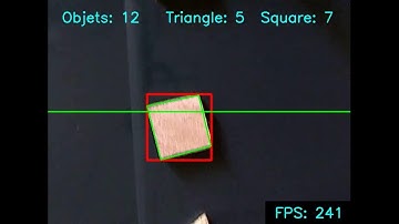 Very fast moving objects counting and identification placed on conveyor belt.