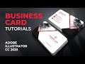How To Create A Modern Business Card Design Illustrator CC 2023/Visiting Card Design #businesscard