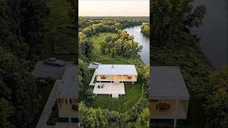 Building a Glass House by the Danube River! 🏗️🌊 #archilapse