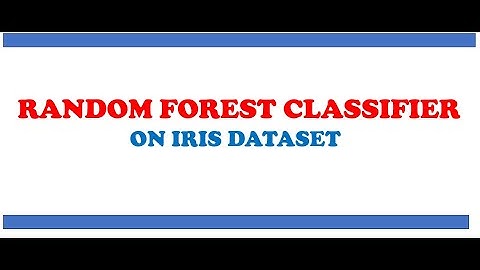 Random Forest Classification algorithm on the Iris Dataset