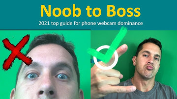 Zoom, Teams, Skype using your phone as webcam like a BOSS. hide your nostrils and take notes