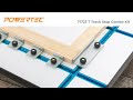 Powertec t track stop combo kit ttrack woodwork